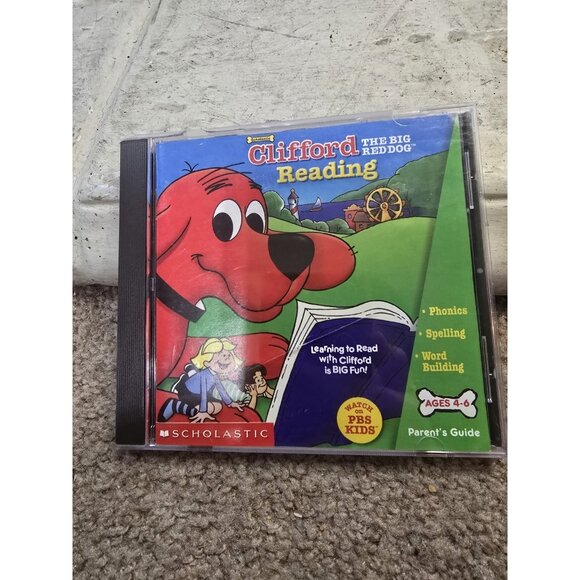 Clifford the Big Red Dog: Reading (PC/Mac CD-ROM, 2000) CIB COMPLETE - Picture 1 of 7